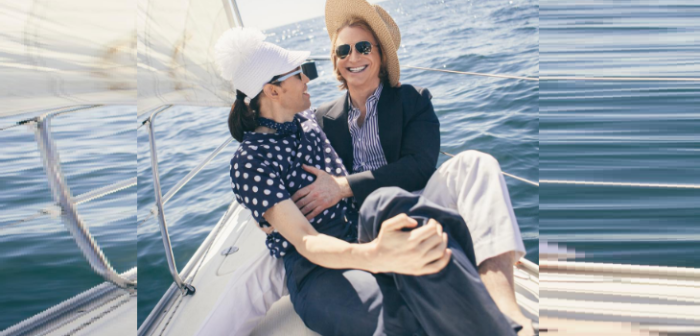 Di Mondo y su novio se lucieron con impecables atuendos en fiesta de los Premios Óscar