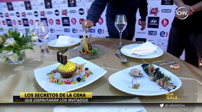 En fotos: Así luce la deliciosa cena que degustaron los invitados a la Gala de Viña 2017