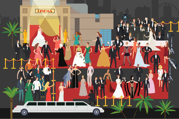 ¿Puedes identificar los 16 vestidos icónicos de los Óscar en esta ilustración?