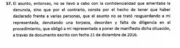 Parte de la demanda | Poder Judicial