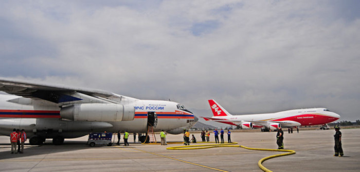 Ilyushin Il-76 y SuperTanker viajan a San Antonio tras reactivación de incendios