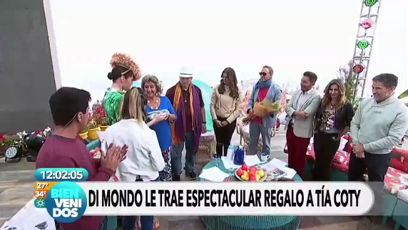 El 'sentido' regalo de Di Mondo a Virginia Reginato en matinal 'Bienvenidos'