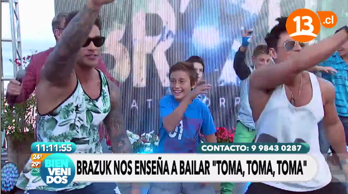 Hijo de Martín Cárcamo se lució otra vez en 'Bienvenidos': bailó al ritmo de Brazuk