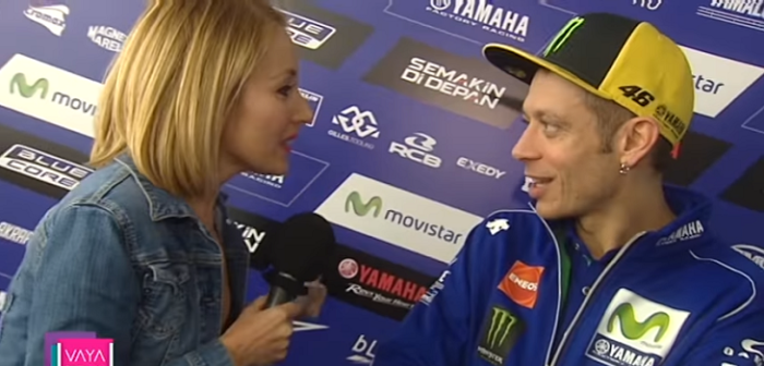 La 'propuesta indecente' de una periodista a piloto de motociclismo italiano