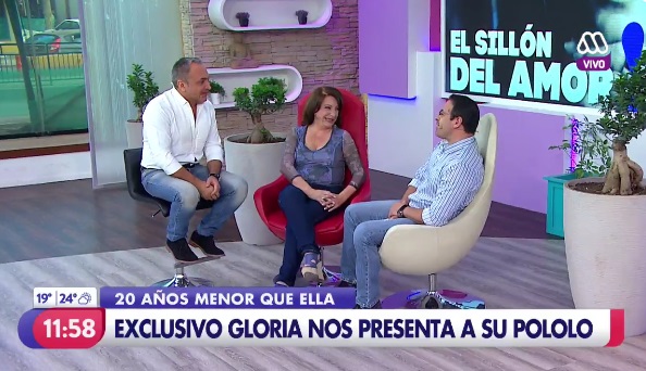 Gloria Simonetti presentó en 'Mucho Gusto' a su novio 20 años menor