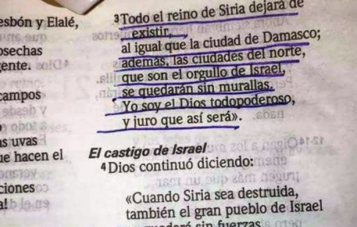 Sacerdote comenta viral pasaje bíblico que supuestamente predice ataque de EEUU a Siria