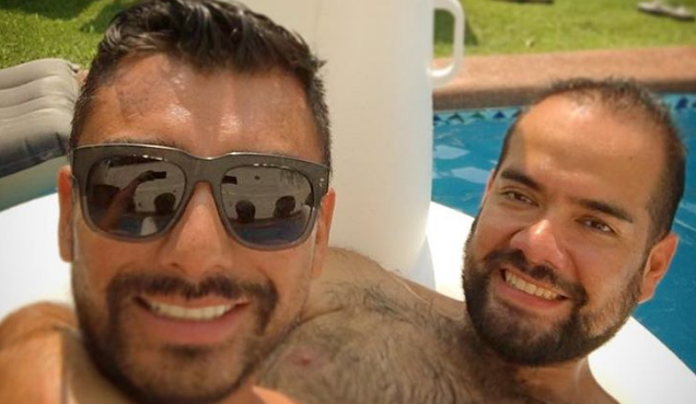 Andrés Caniulef se lució junto a su novio en Green Carpet de la tienda H&M