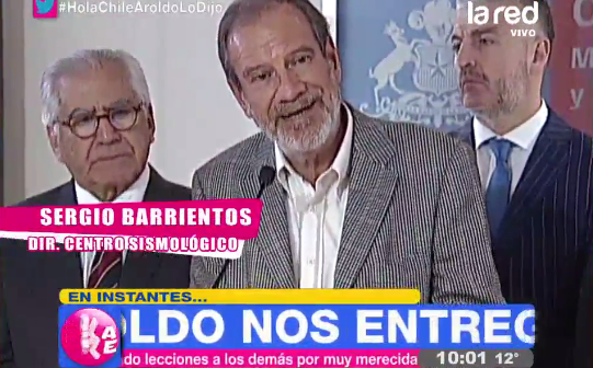Hola Chile: periodista fue criticado por 'particular' pregunta en conferencia de la Onemi