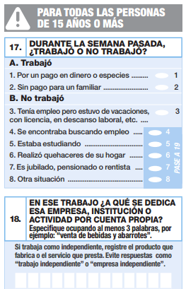 Preguntas individuales sólo para mayores de 15 años | www.censo2017.cl