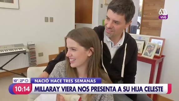 Millaray Viera presentó a su hija Celeste en TV y desató ‘chochera’ en ‘Mucho Gusto’