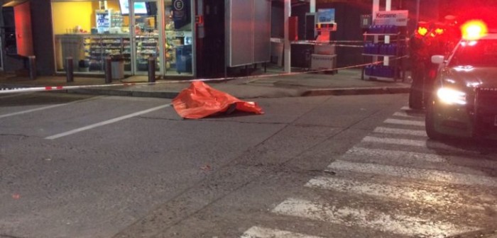 Robo en servicentro de Ñuñoa dejó un asaltante muerto