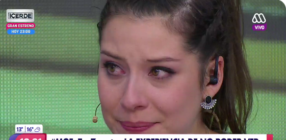 Coté Quintanilla fue no vidente por un día: su experiencia la emocionó en Mucho Gusto