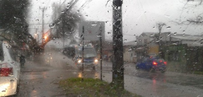 Calles anegadas, árboles caídos y ríos cerca del desborde dejan las lluvias en el Bío Bío