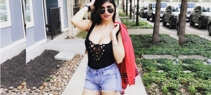 Ex actriz porno Mia Khalifa encanta a fans con foto sin sus característicos lentes