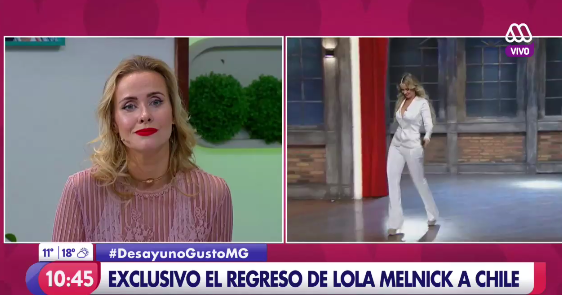 Lola Melnick reapareció en la TV chilena: recordó fuertes rumores que la afectaron