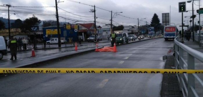 Hombre que acostumbraba a lanzarse contra automóviles murió atropellado en Chiguayante