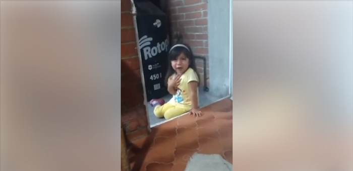 Papá compartió chistoso video de su hija enojada: la coronó como mejor actriz