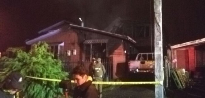 Dos niños y un adolescente mueren al incendiarse su vivienda en Llanquihue