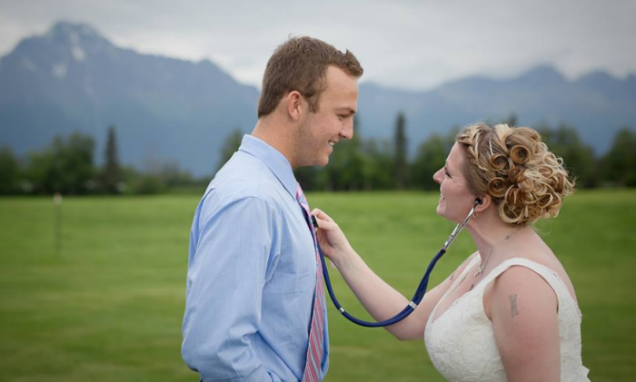 La emoción de novia el día de su boda: conoció al hombre que recibió el corazón de su hijo