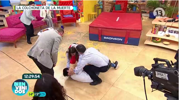 Caída de Yuhui durante peligroso juego en Bienvenidos preocupó a televidentes