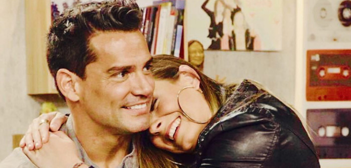 Claudia Conserva revivió antigua escena de teleserie junto a Cristián de la Fuente