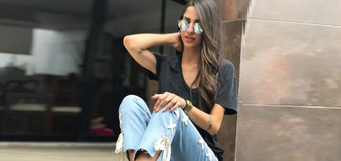 A lo Kendall Jenner: Fernanda Figueroa sorprendió con look masculino