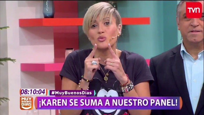 El 'fail' de Karen Bejarano en su debut como panelista del Muy Buenos Días