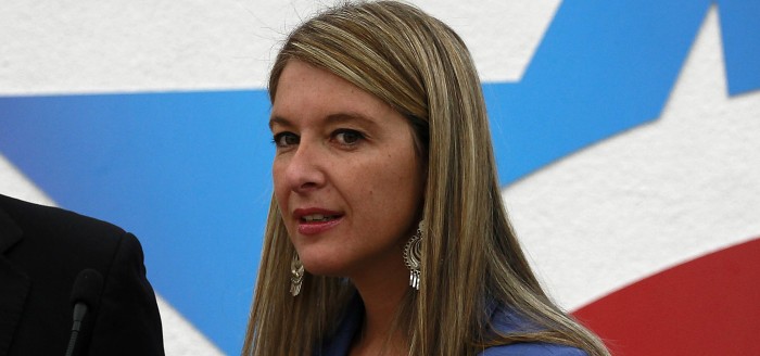 El accidentado pie de cueca de la diputada Marcela Sabat en tijerales del Parque O'Higgins