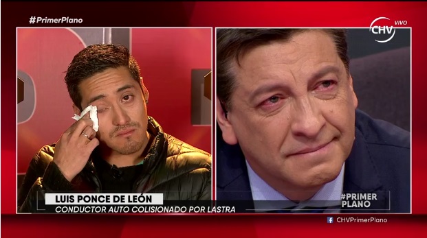 Emotivo relato de conductor chocado por Ignacio Lastra hizo llorar a Julio César Rodríguez