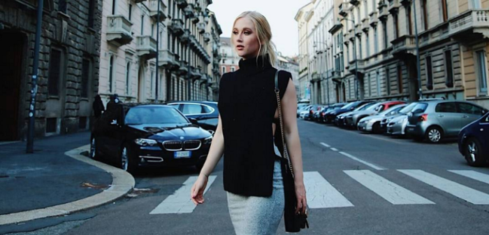 ¿La usarías? La elegante y sexy moda que Vesta Lugg lució en el Milán Fashion Week