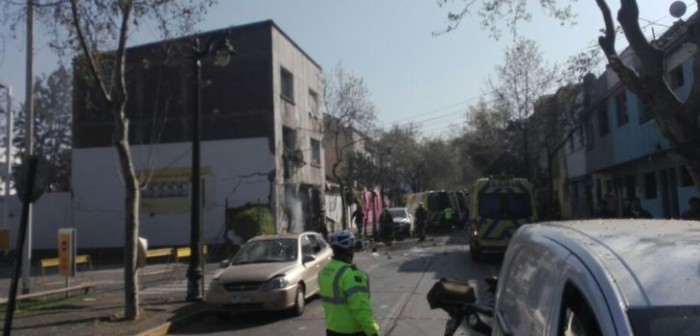 Explosión en el barrio Bellavista de Santiago deja al menos dos lesionados
