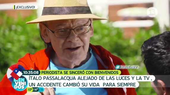 Emotiva entrevista a Ítalo Passalacqua en 'Bienvenidos' hizo llorar a Juan Pablo Queraltó