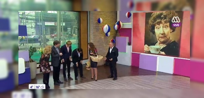 Recordado notero de TVN Cristián Briceño reapareció en despacho de Mucho Gusto