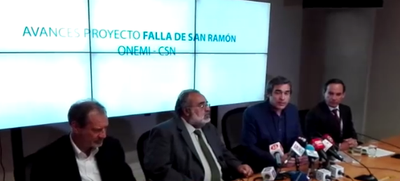 Autoridades entregaron avance sobre falla de San Ramón