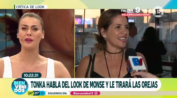 Así reaccionó Monserrat Álvarez luego que compañeros de 'Bienvenidos' destrozaran su look