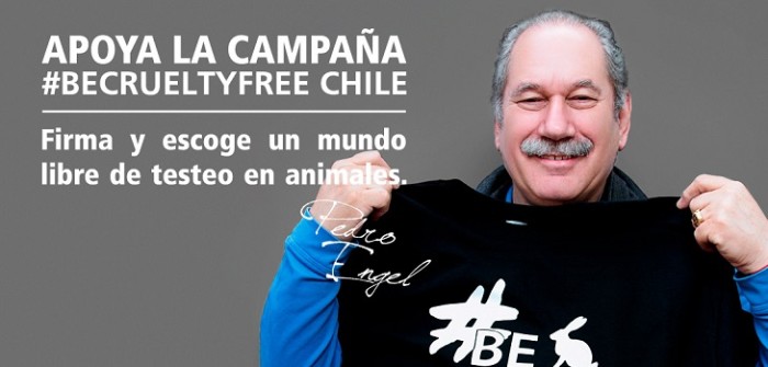 Famosos chilenos protagonizan campaña para terminar con el testeo cosmético en animales