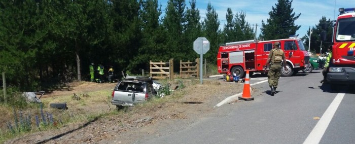 Un muerto y un herido dejó accidente de tránsito en ruta Cabrero