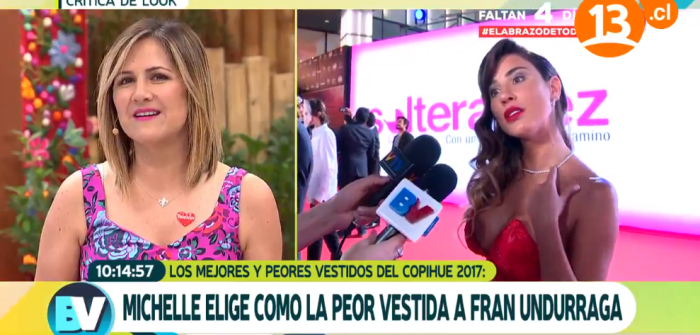 No fue aprobado: panel de Bienvenidos despedazó look de Fran Undurraga en Copihue de oro