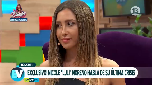 Nicole Moreno reapareció en 'Bienvenidos': reveló motivos y detalles de su internación