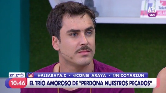 Nicolás Oyarzún enamoró a mujeres de Mucho Gusto con románticas declaraciones a su polola