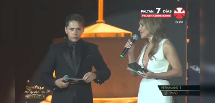 Insólito momento se vivió en la entrega del premio a 'Mejor Matinal' en el Copihue de Oro