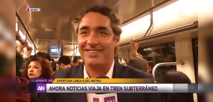 José Luis Repenning protagonizó incómodo despacho en apertura de Línea 6 de Metro