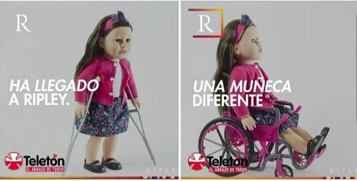 Ripley genera polémica por ofrecer “Combo Teletón”: muñeca + silla de ruedas
