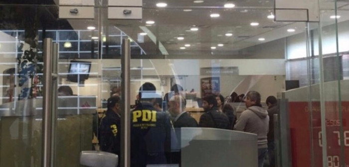 PDI detiene a extranjero que robó más de $11 millones a un hombre que salía de un banco