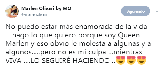 Marlen Olivari | Twitter