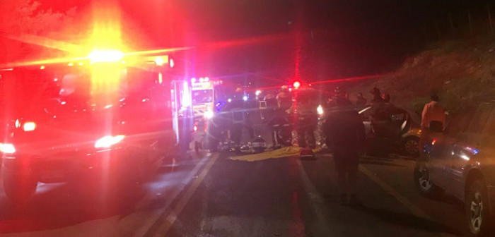 16 lesionados tras colisión de 5 vehículos en Limache