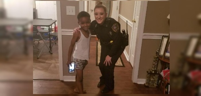 La tierna razón por la que niño de 5 años hizo ir a la policía a su casa