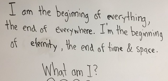 Profesor recibió existencial respuesta al someter a sus pequeños alumnos a adivinanza