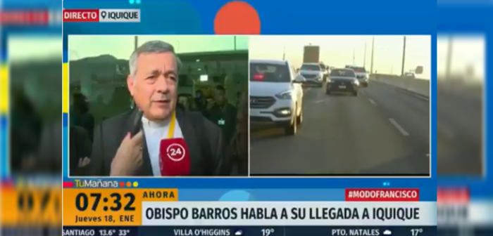 La pregunta de periodista de TVN a obispo Barros que generó revuelo en Twitter