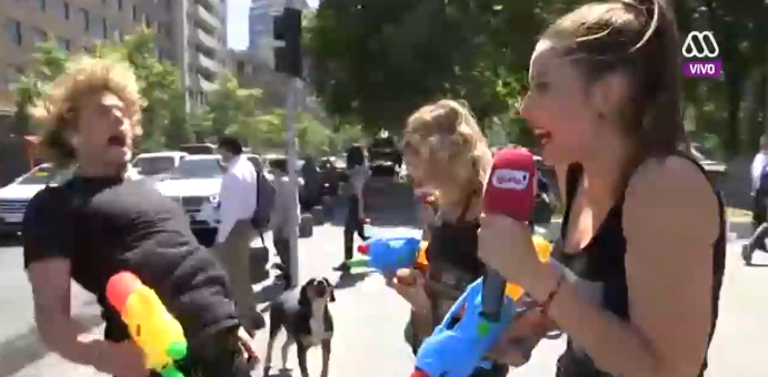 El divertido (y doloroso) fail que sufrió Joaquín Méndez por un perro en 'Mucho Gusto'